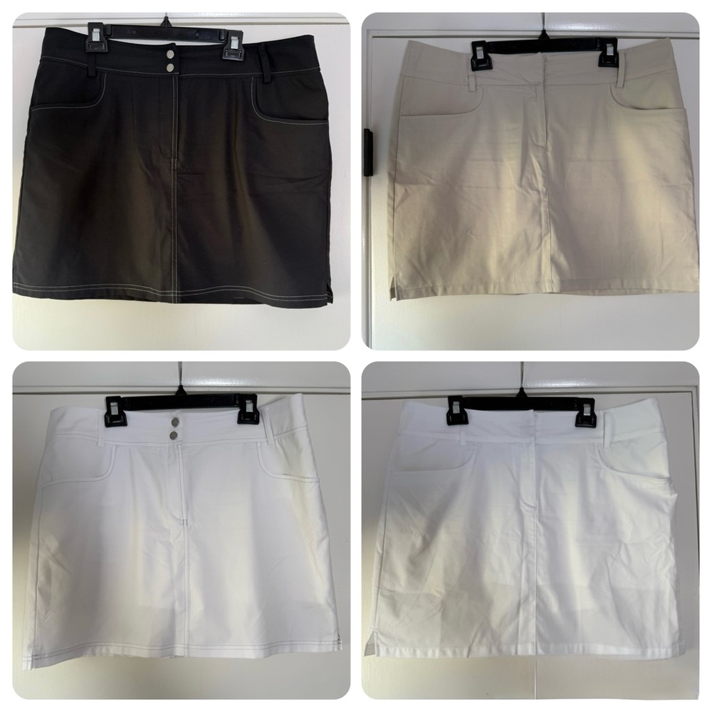 SET OF 4 PAIRS - Adidas ClimaCool Women’s Golf Skorts Gorpcore Athletic Walking